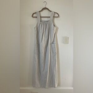 Etta Dress Blue Harvest Stripe Size M